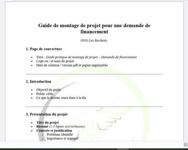 Guide montage projet