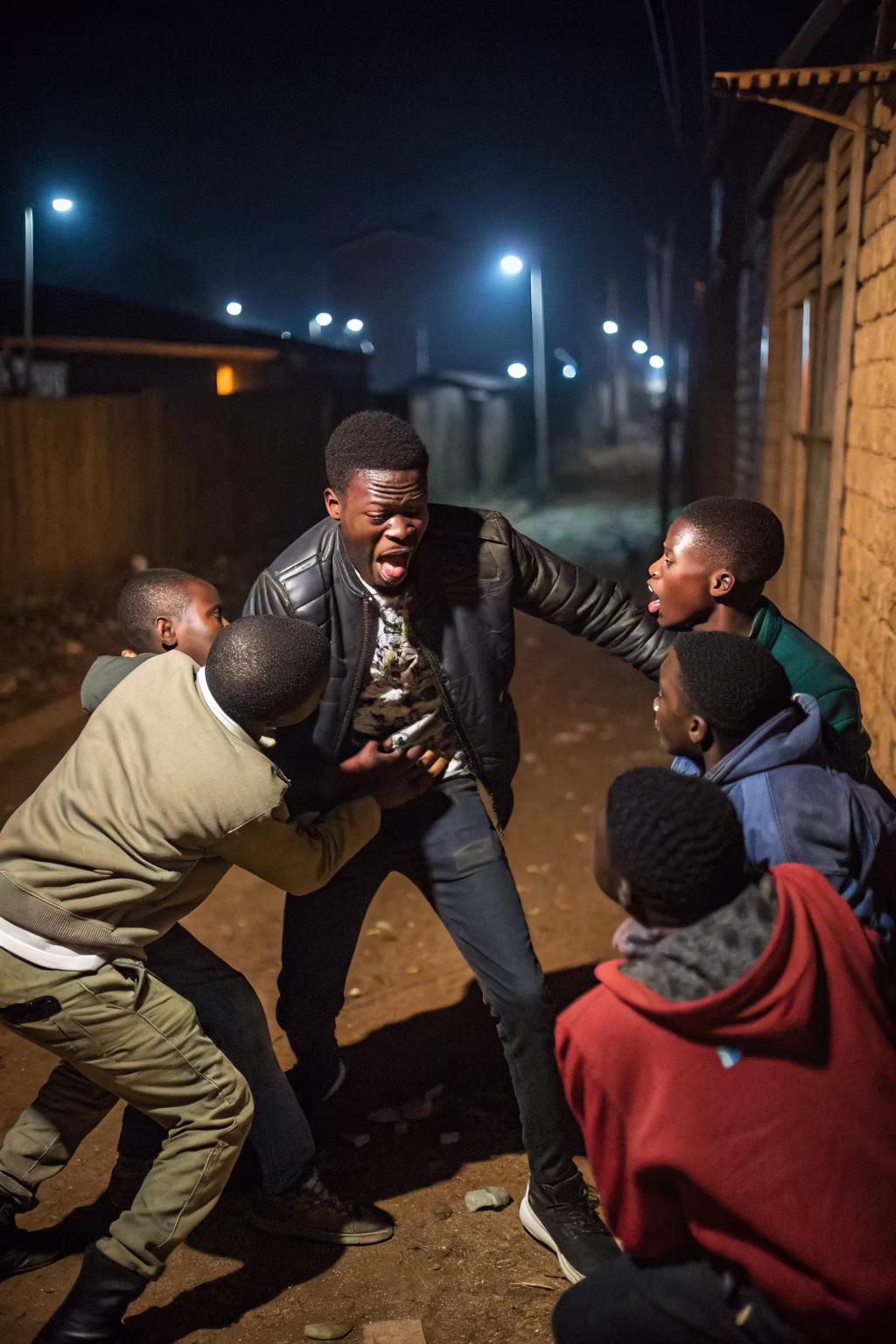 Une agression dans une rue
