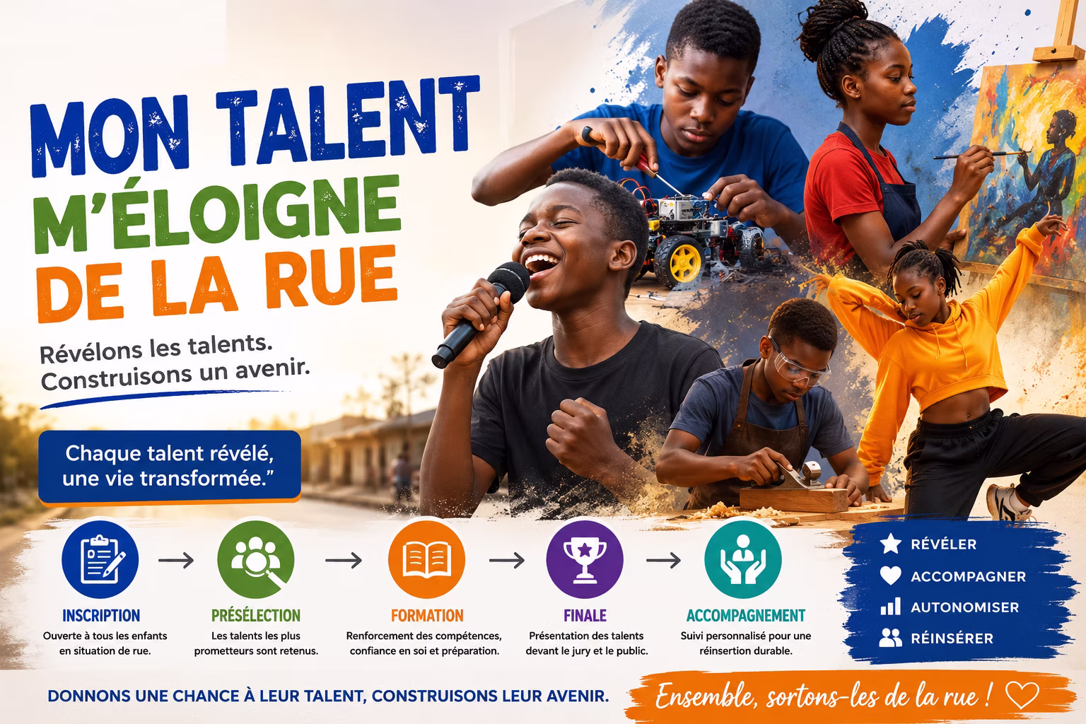 des enfants en atelier